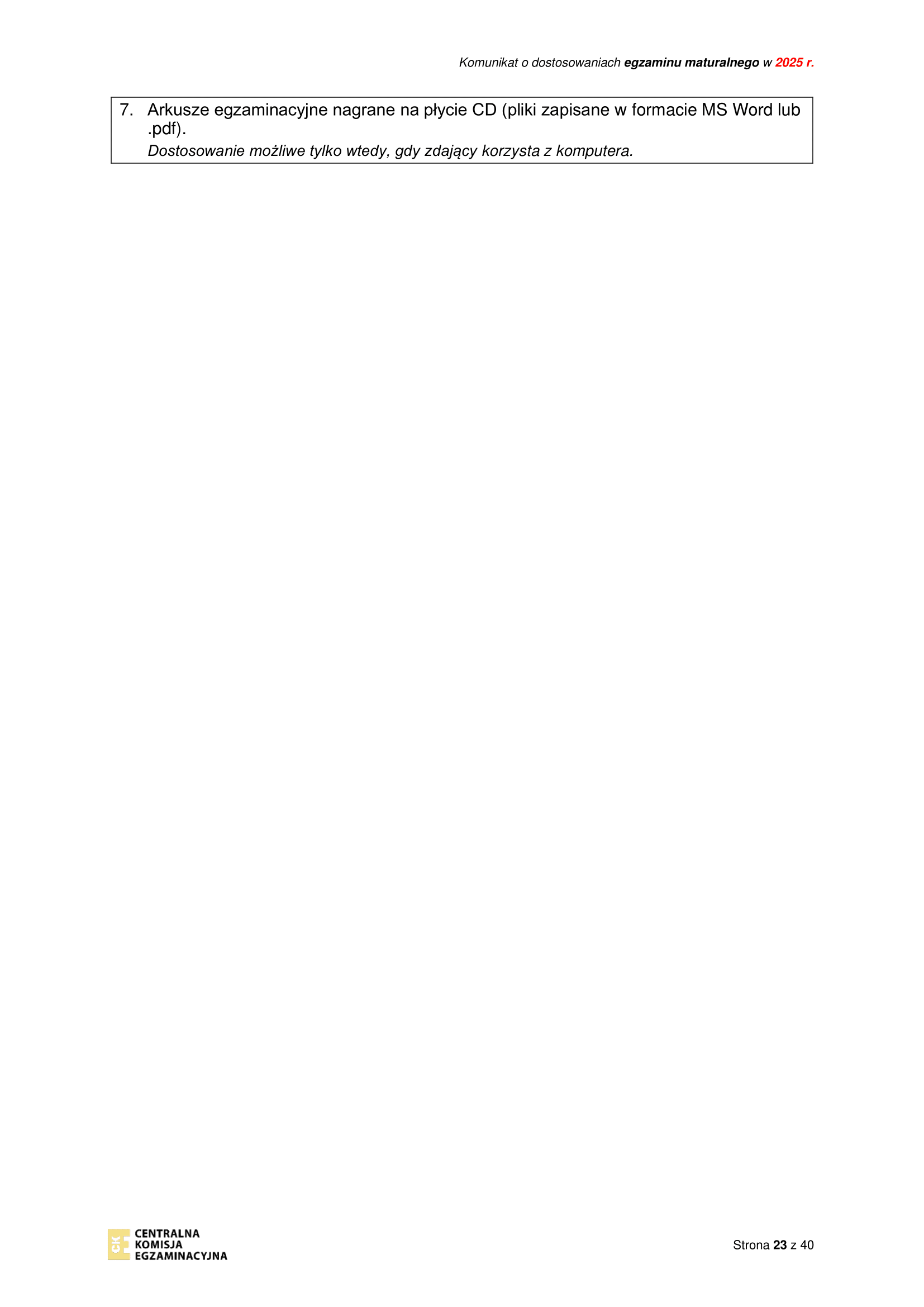 20240820 EM_25 Komunikat o dostosowaniach w_FIN-23